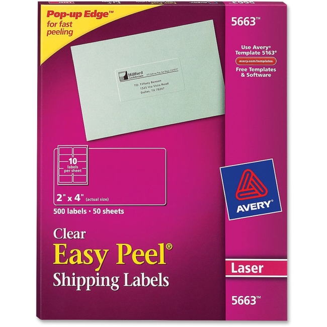 Avery Easy Peel Address Label 5663