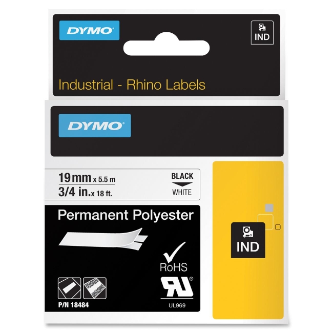 Dymo RhinoPRO Permanent Polyester Tape 18484