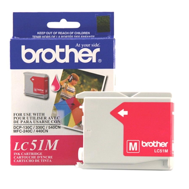 Brother Magenta Inkjet Cartridge For MFC-240C Multi-Function Printer LC51M