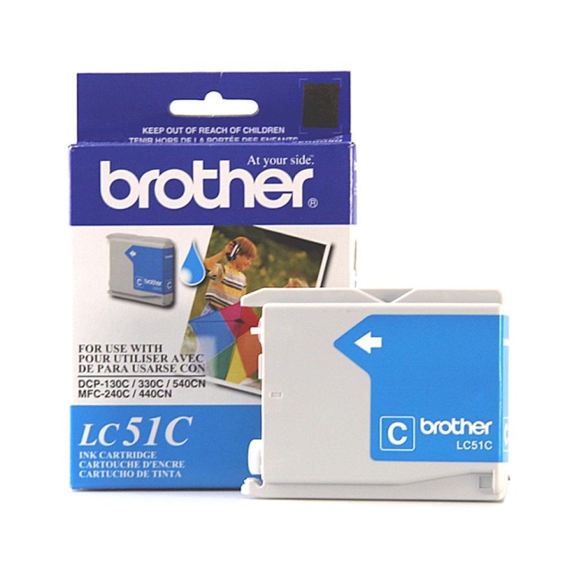 Brother Cyan Inkjet Cartridge For MFC-240C Multi-Function Printer LC51C