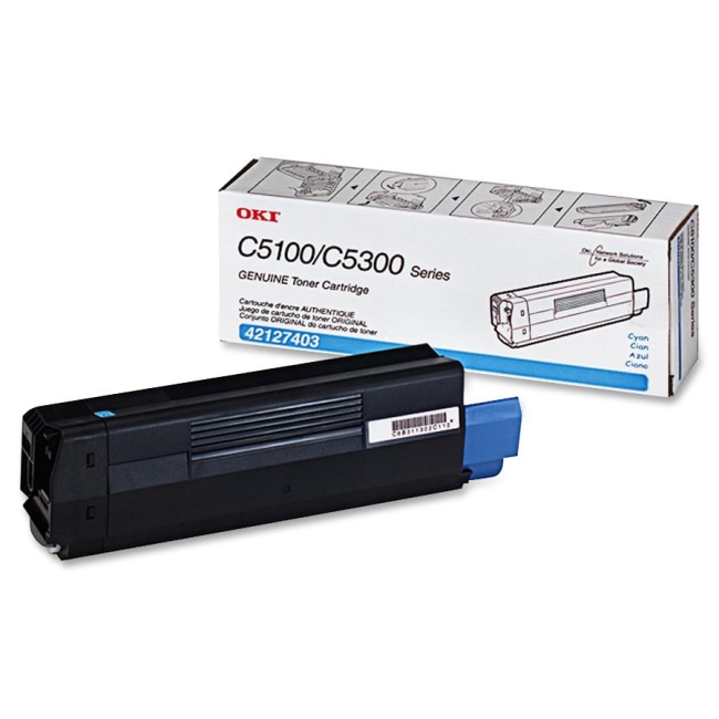 Oki Cyan Toner Cartridge 42127403