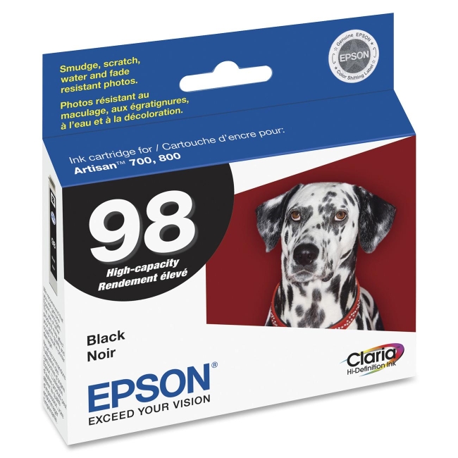 Epson Claria High-Capacity Black Ink Cartridge T098120