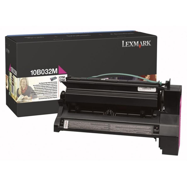 Lexmark Magenta Toner Cartridge 10B032M