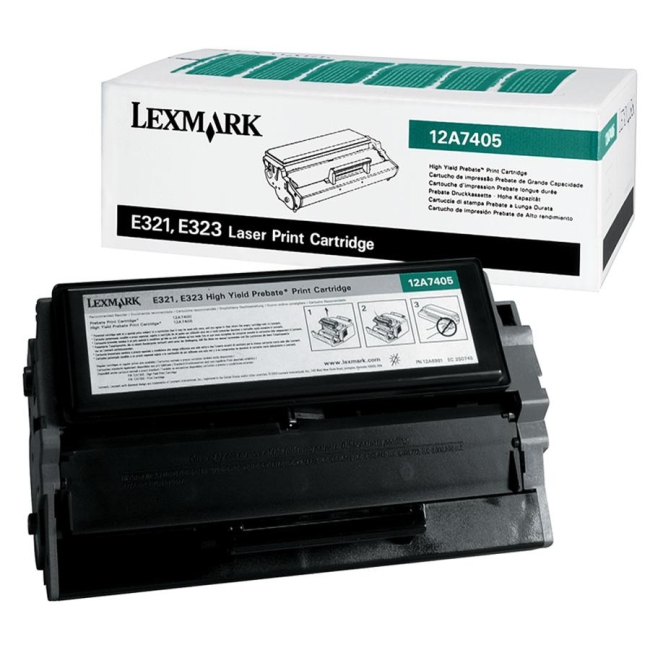Lexmark Black Toner Cartridge 12A7405