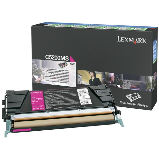 Lexmark Magenta Return Program Toner Cartridge C5200MS