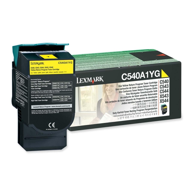 Lexmark Return Yellow Toner Cartridge C540A1YG