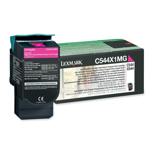 Lexmark Magenta Toner Cartridge C544X1MG