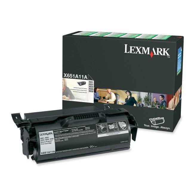 Lexmark Return Program Black Toner Cartridge X651A11A