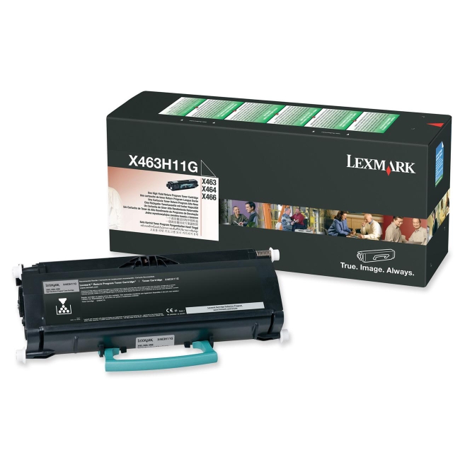 Lexmark High Yield Return Program Black Toner Cartridge X463H11G