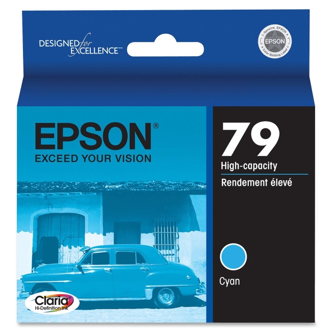Epson 79 High-Capacity Cyan Ink Cartridge T079220