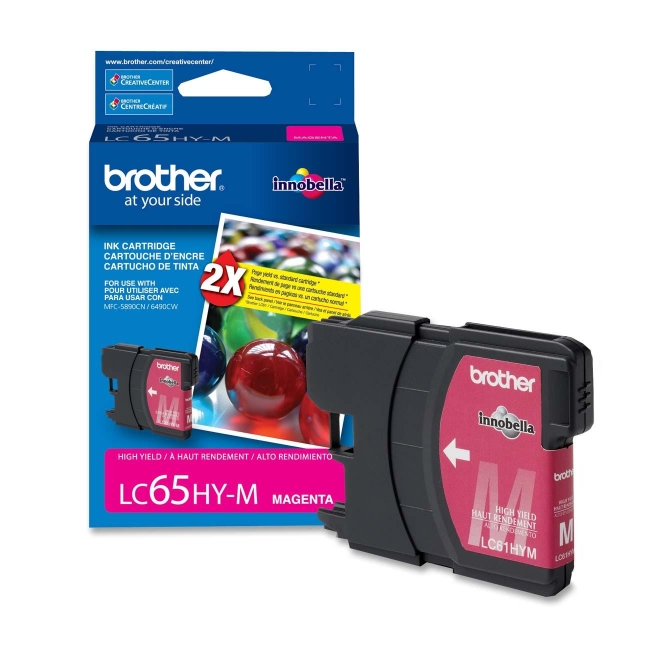 Brother High Yield Magenta Ink Cartridge LC65HYM