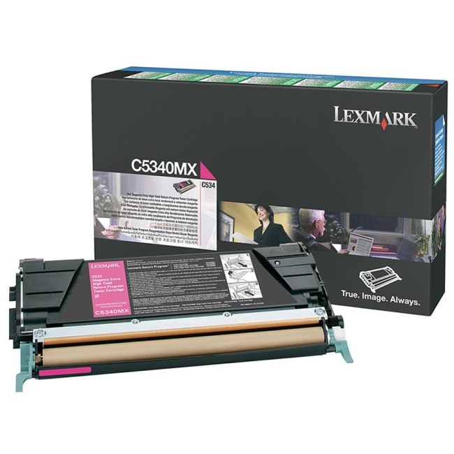 Lexmark Magenta Extra High Yield Return Program Toner Cartridge C5340MX