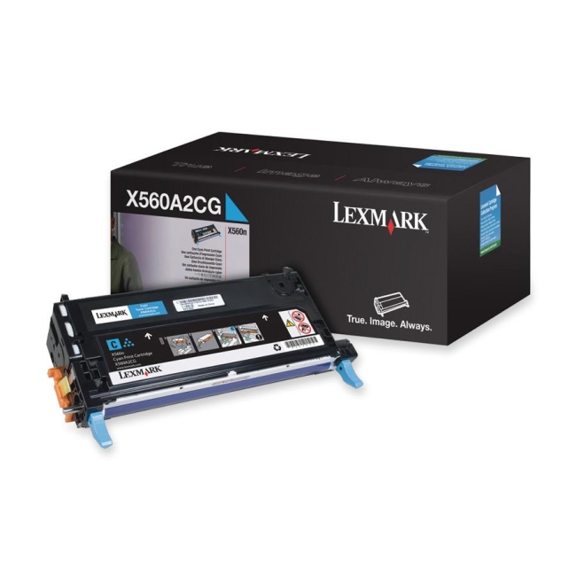 Lexmark Cyan Toner Cartridge X560A2CG