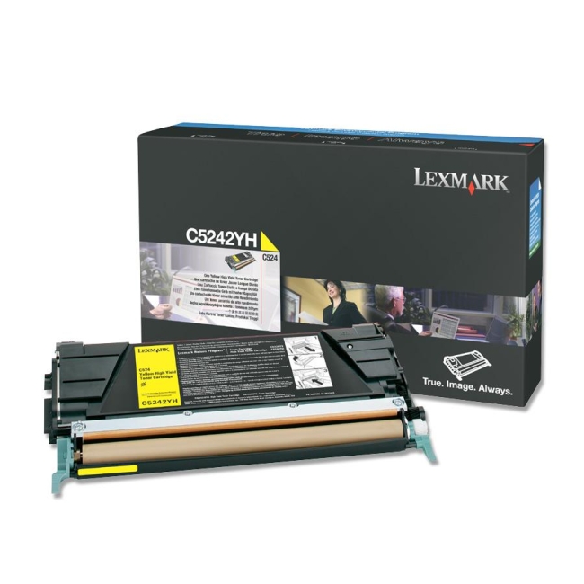 Lexmark Yellow High Yield Toner Cartridge C5242YH