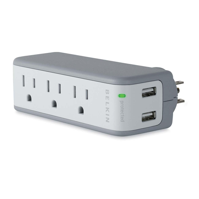 Belkin 5-Outlets Mini Surge Suppressors with USB Charger BZ103050-TVL
