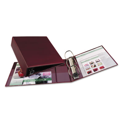 Avery Heavy-Duty Binder with One Touch EZD Rings, 3" Capacity, Maroon 79363 AVE79363