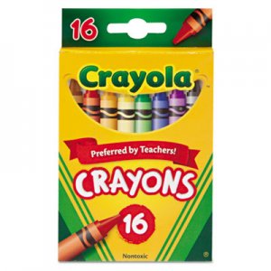 Crayola Classic Color Crayons, Peggable Retail Pack, 16 Colors CYO523016 523016