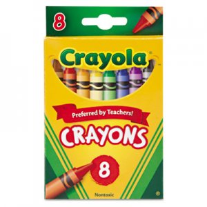 Crayola Classic Color Crayons, Peggable Retail Pack, Peggable Retail Pack, 8 Colors CYO523008 523008