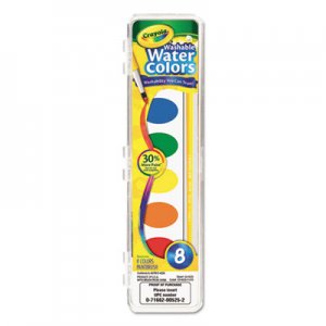 Crayola Washable Watercolor Paint, 8 Assorted Colors CYO530525 530525