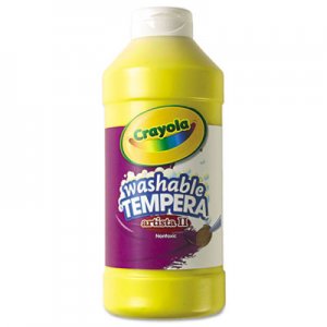 Crayola Artista II Washable Tempera Paint, Yellow, 16 oz CYO543115034 543115034