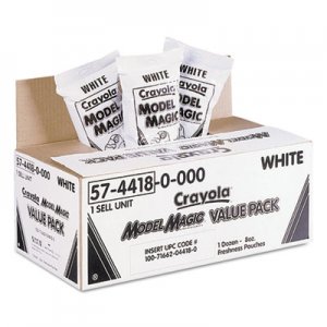 Crayola Model Magic Modeling Compound, 8 oz, White, 6 lbs CYO574418 574418