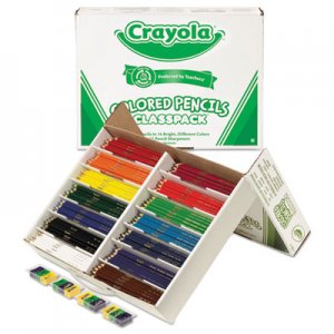 Crayola Colored Woodcase Pencil Classpack, 3.3 mm, 14 Assorted Color Sets/Box CYO688462 688462