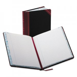 Boorum & Pease Record/Account Book, Record Rule, Black/Red, 300 Pages, 9 5/8 x 7 5/8 BOR38300R 38