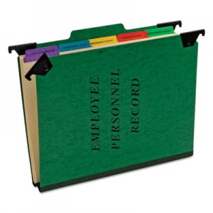 Pendaflex Hanging Style Personnel Folders, 1/3-Cut Tabs, Center Position, Letter Size, Green PFXSER2GR SER-2-GR