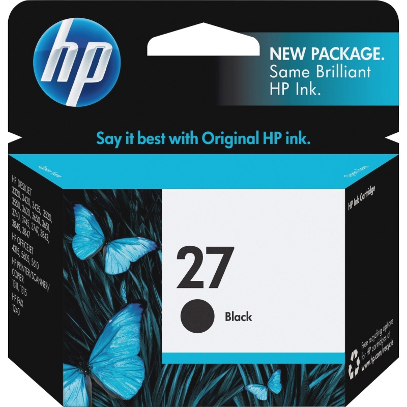 HP Black Original Ink Cartridge C8727AN HEWC8727AN 27