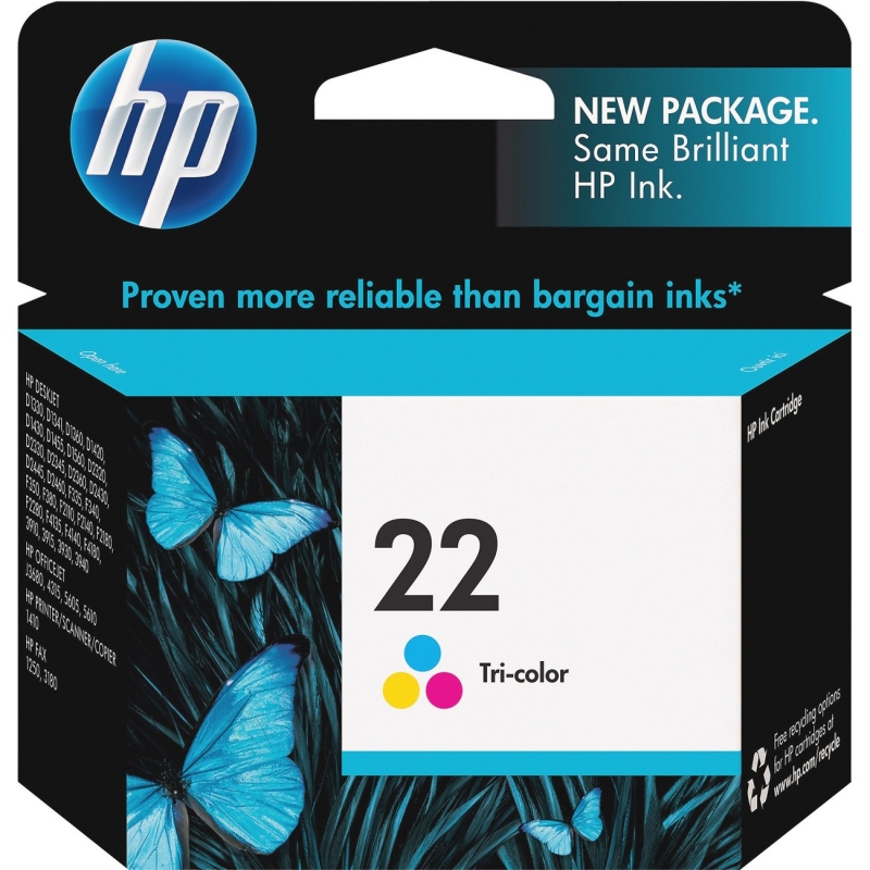 HP Tri-color Original Ink Cartridge C9352AN HEWC9352AN 22
