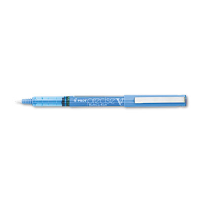 Pilot Precise V5 Roller Ball Stick Pen, Precision Point, Blue Ink, .5mm, Dozen 35335 PIL35335