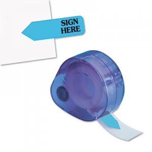 Redi-Tag Arrow Message Page Flags in Dispenser, "Sign Here", Blue, 120 Flags/Dispenser RTG81034 81034