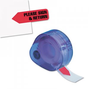 Redi-Tag Arrow Message Page Flags in Dispenser, "Please Sign and Return", Red, 120 Flags RTG81344 81344