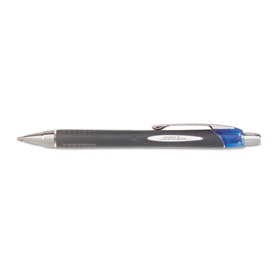 uni-ball Jetstream RT Roller Ball Retractable Waterproof Pen, Blue Ink, Bold 73833 SAN73833