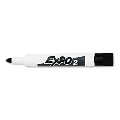 EXPO Low Odor Dry Erase Marker, Bullet Tip, Black, Dozen 82001 SAN82001