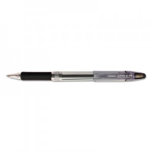 Zebra Jimnie Stick Gel Pen Value Pack, Medium 0.7mm, Black Ink, Smoke Barrel, 24/Box ZEB14410 14410