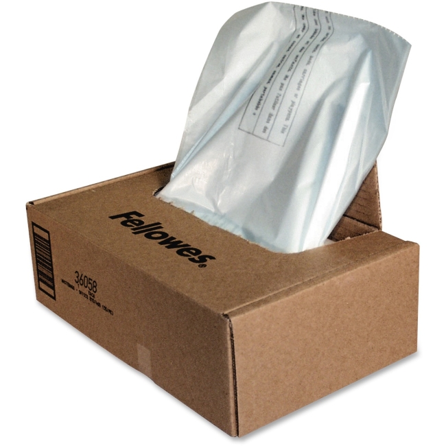 Fellowes Powershred Waste Bags for 425 and 485 Series Shredders - TAA Compliant 3605801