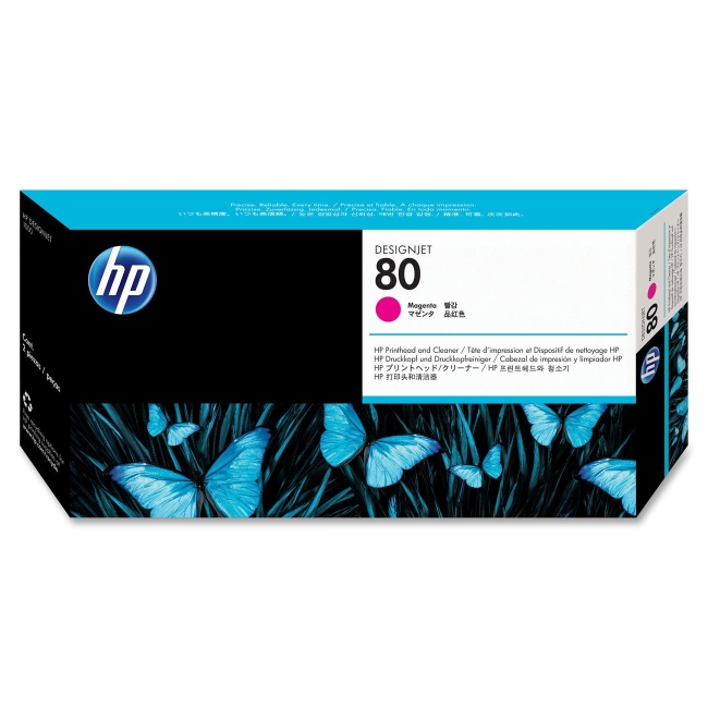 HP Magenta Printhead/Cleaner C4822A 80