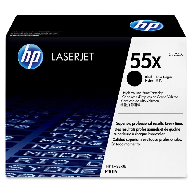 HP (CE2) High Yield Black Original LaserJet Toner Cartridge CE255X 55X