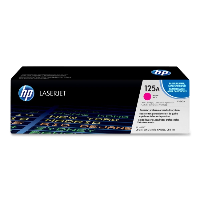 HP Magenta Original LaserJet Toner Cartridge CB543A 125A