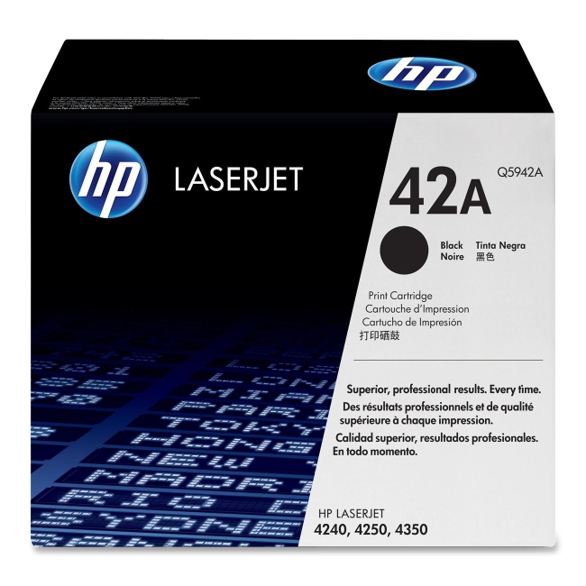 HP (Q59) Black Original LaserJet Toner Cartridge Q5942A 42A