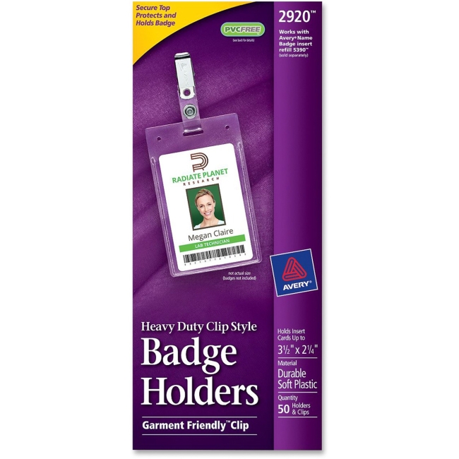 Avery Flexible Badge Holder 2920