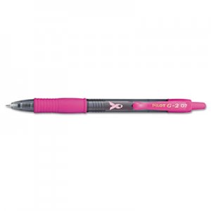 Pilot G2 Premium Breast Cancer Awareness Retractable Gel Pen, 0.7mm, Black Ink, Dozen PIL31332 31332