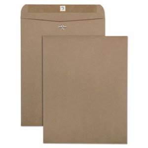 Quality Park Brown Kraft Clasp Envelope, #97, Square Flap, Clasp/Gummed Closure, 10 x 13, Brown Kraft, 100/Box QUA38712