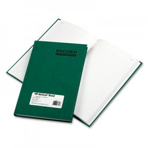 National Emerald Series Account Book, Green Cover, 200 Pages, 9 5/8 x 6 1/4 RED56521 56521