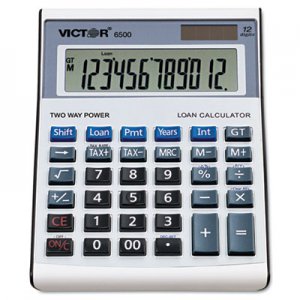 Victor 6500 Executive Desktop Loan Calculator, 12-Digit LCD VCT6500 6500