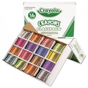 Crayola Classpack Regular Crayons, 16 Colors, 800/BX CYO528016 528016