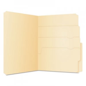 Pendaflex Divide It Up File Folders, 1/2-Cut Tabs, Letter Size, Manila, 24/Pack PFX10770 10770