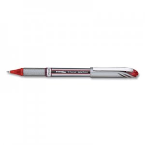 Pentel EnerGel NV Stick Gel Pen, 0.7 mm Metal Tip, Red Ink/Barrel, Dozen PENBL27B BL27B