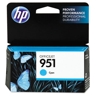 HP 951, (CN050AN) Cyan Original Ink Cartridge HEWCN050AN CN050AN